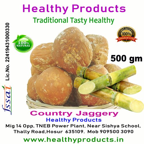 Organic Country Jaggery 500 Gm